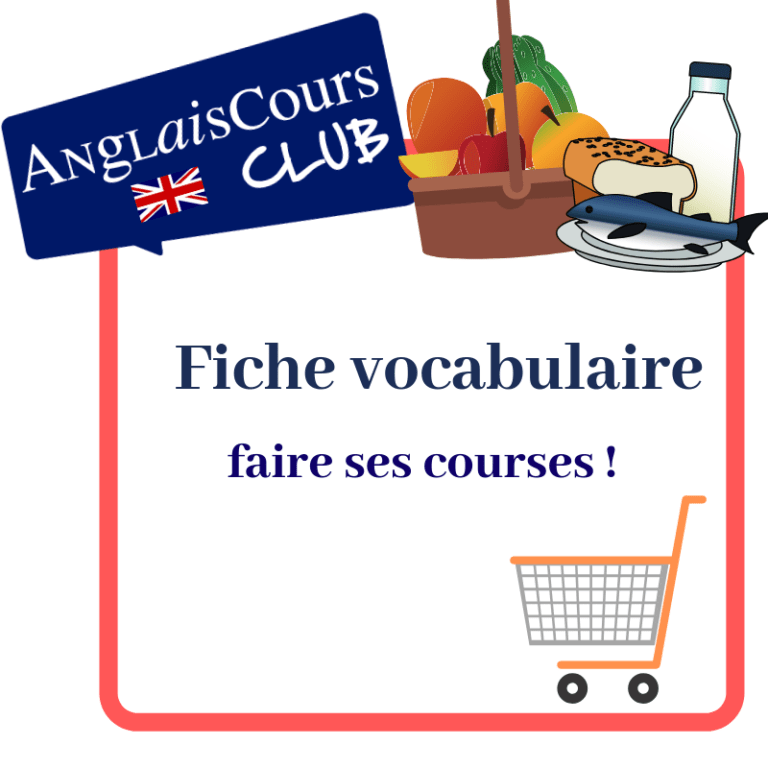 Fiche vocabulaire utile - faire ses courses au supermarché