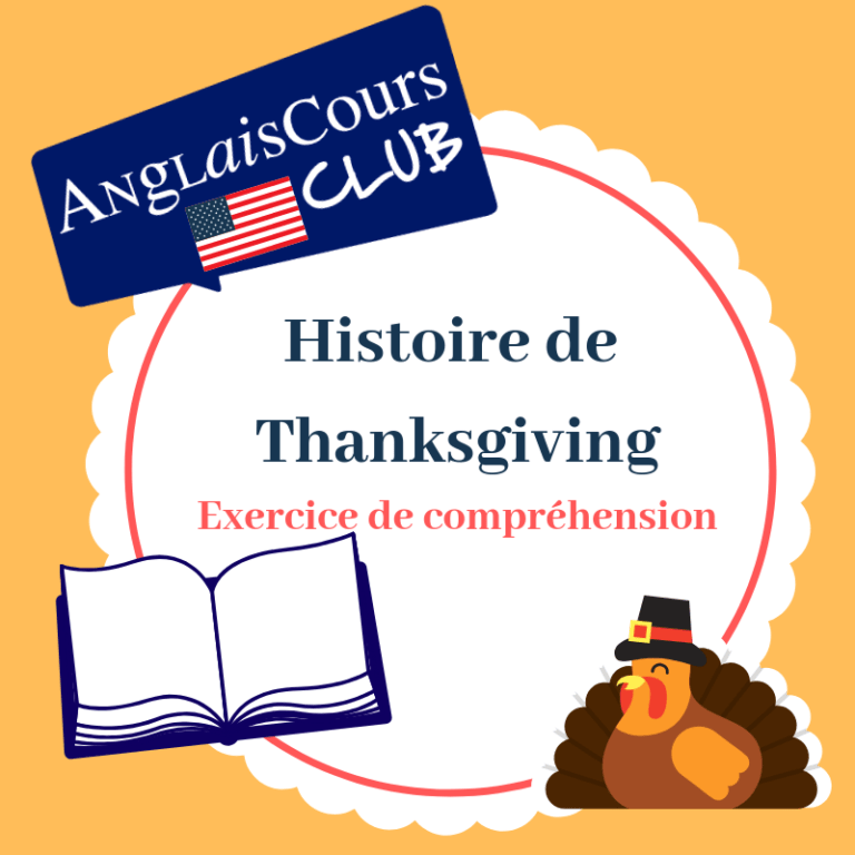 Histoire de Thanksgiving exercice de compréhension en anglais