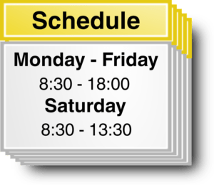 Une image d'horaires