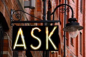 panneau "ASK"