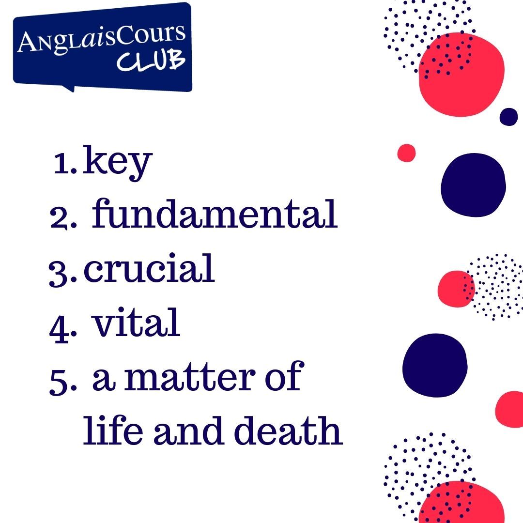 C Est A Dire En Anglais Dire que c'est IMPORTANT en anglais - AnglaisCours Club