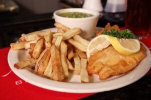 Une image de Fish and Chips, un des plats britanniques typiques