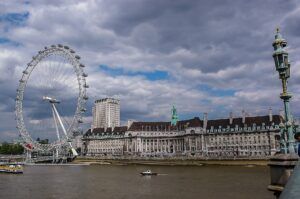 Une image du London Eye, la grande roue à Londres