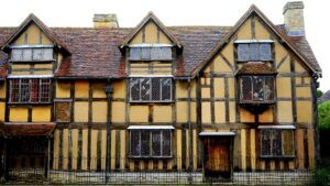 Une image de la maison de Shakespeare à Stratford upon Avon