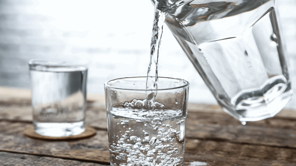 Image d'une personne versant de l'eau d'une carafe dans un verre - Comment dire UN CONSEIL en anglais