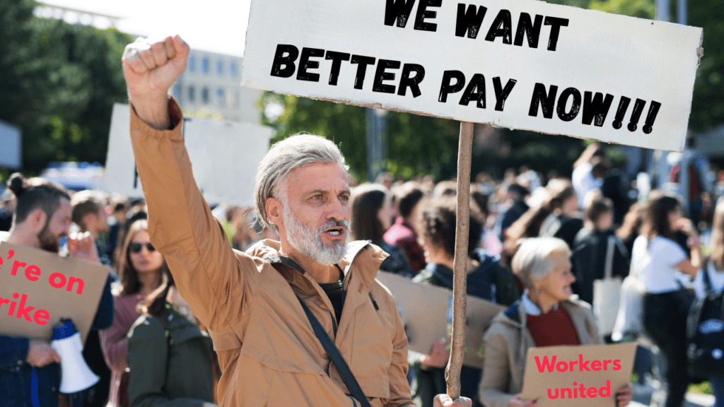 Ces 5 faux amis vous piègent TOUJOURS - Photo de grévistes manifestant