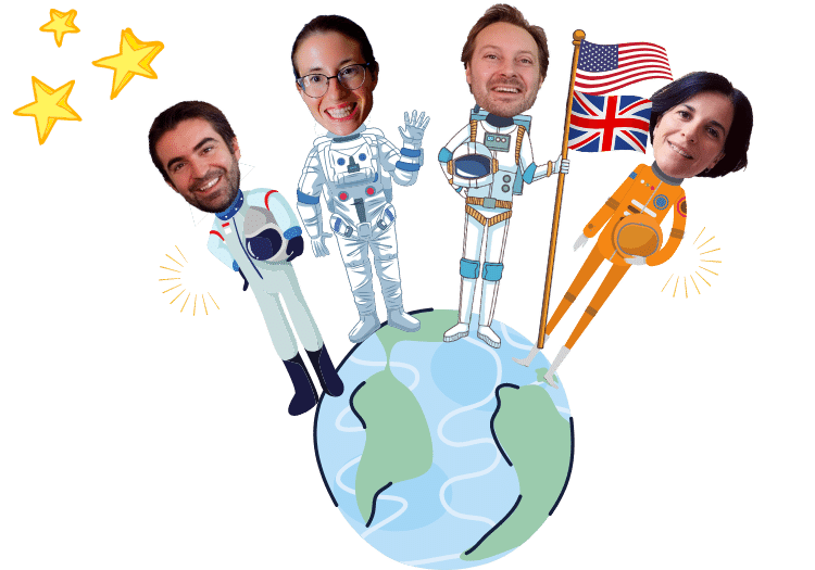 mascotte profs anglais cours club formations d'anglais en ligne, voici nos professeurs